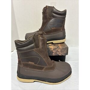 NORTIV8 Men Snow Boots Zip Outdoor Waterproof Winter Insulated Ski Boots Size6.5